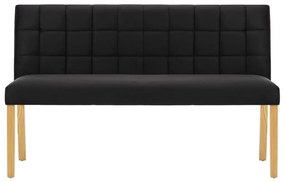 Banco 140 cm veludo preto