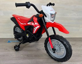 Mota elétrica 12V  para crianças 3 a 6 anos Honda CRF250L Vermelha