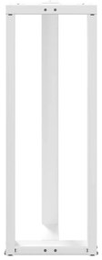 Pés de mesa de bar em forma de T, 2 peças, branco, 40x35x(110-111) cm,