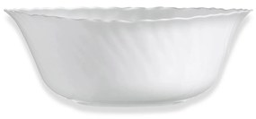 Saladeira Vidro Feston Branco 12cm