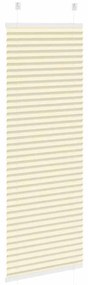 Creme Plissada Cega 45x150 cm Largura Tecido 44,4 cm Poliéster