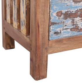 Mesa de cabeceira 41x30x50 cm madeira de mogno maciça