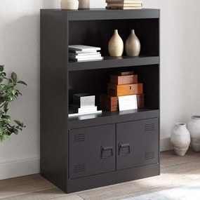 Aparador 67x39x107 cm aço preto
