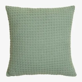 Almofada Quadrada De Algodão (40x40 Cm) Irwel Verde Hortelã - Sklum