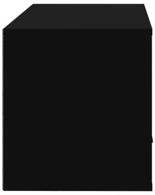 Sapateira de parede 70x35x38 cm derivados de madeira preto