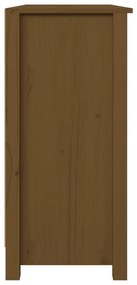 Aparador 100x35x74 cm madeira de pinho maciça castanho mel