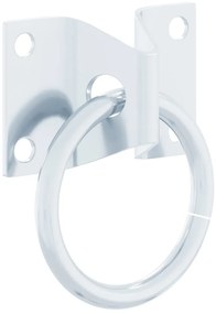 Anéis de engate com placas 3 pcs aço prateado