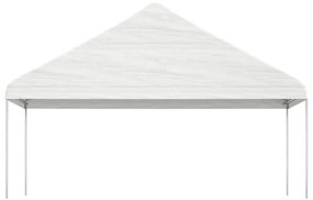 Tenda de Eventos com telhado 4,46x5,88x3,75 m polietileno branco