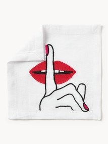Guardanapos de algodão Lips, conjunto de 4