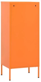 Armário de arrumação aço 42,5x35x101,5 cm laranja