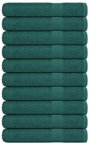 Toalhas de sauna 10 pcs 80x200 cm 360 gsm 100% algodão verde