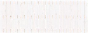 Cabeceira de parede 159,5x3x60 cm pinho maciço branco