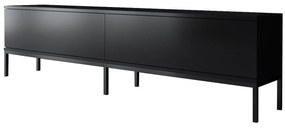 Conjunto de Mobiliário de Sala Lord – Preto – TV Stand: 180x47x30 cm,