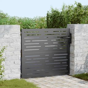 vidaXL Portão de Jardim Preto 105 x 100 cm Aço com Revestimento em Pó
