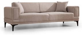 Sofá-cama 3 Lugares Horizon – Castanho Claro – 230x95x77 cm
