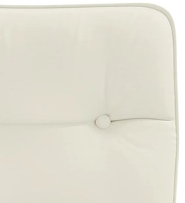 Cadeiras de jantar 4 pcs veludo cor creme