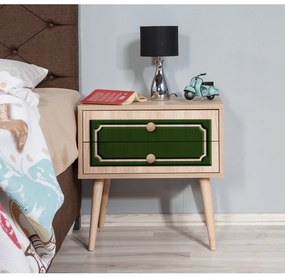 Mesa de Cabeceira Two – Carvalho Sonoma – 60x61x40 cm