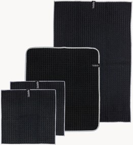 Conjunto de têxteis de cozinha Mega Waffle, conjunto de 4