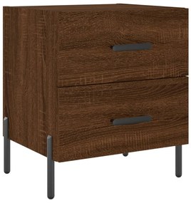 Mesa de cabeceira 2 pcs derivados de madeira carvalho castanho