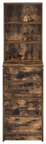 Highboard Carvalho Fumado 40x41x135 cm Madeira de Engenharia