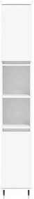 3 pcs conjunto móveis casa de banho derivados de madeira branco