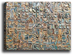 Pintura Decorativa em Tela 390474070 – Multicolor – 70 x 100 cm