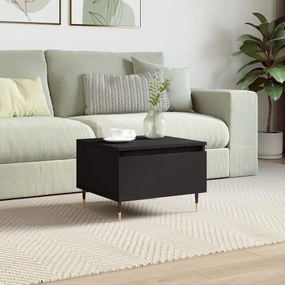 vidaXL Mesa de centro 50x46x35 cm derivados de madeira preto