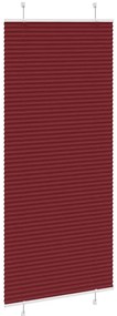 Plissado Cego Bordéus Vermelho 100x200 cm Largura Tecido
