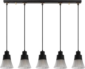 Candeeiro de Teto Foca – Preto – Diâmetro: 88 cm, Altura: 105 cm