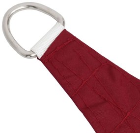 Para-sol estilo vela tecido oxford trapézio 2/4x3 m vermelho