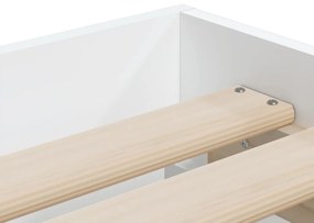 Estrutura cama c/ gavetas 90x190 cm derivados de madeira branco