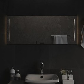 vidaXL Espelho de casa de banho com luzes LED 40x100 cm