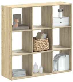 vidaXL Estante 102x32x102 cm derivados de madeira carvalho sonoma