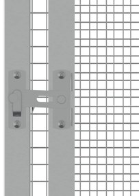 Gaiola pássaros 213,5x217,5x211,5 cm aço galvanizado antracite