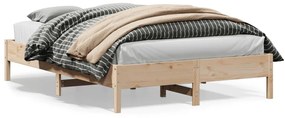 Cama sem colchão 150x200 cm madeira de pinho maciça
