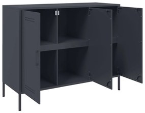Aparador 100,5x39x79 cm aço antracite