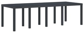 vidaXL Mesa de Jardim Antracite 250 x 100 x 73 cm vime PE