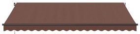 Toldo retrátil manual 450x350 cm castanho