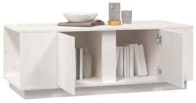 Mesa de centro 110x50x40 cm pinho maciço branco