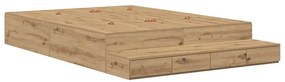 Cama de Armazenamento Artisan Oak 140x190 cm
