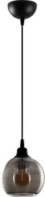 Candeeiro Suspenso Smoked – Fume – 15 x 15 cm