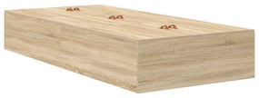 Cama de Armazenamento em Carvalho Sonoma 75x190 cm em Madeira Engenhar