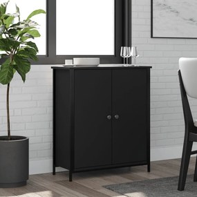vidaXL Aparador 70x30x80 cm derivados de madeira preto