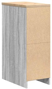 Armário de arrumação de garagem cinzento sonoma 30x51x85 cm