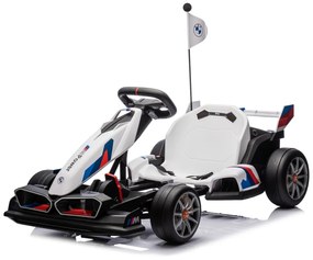 kart elétrico para Crianças 24V BMW Gokart com Drift branco