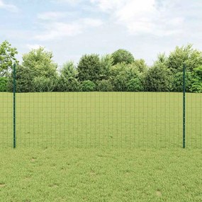vidaXL Conjunto de Cerca de Jardim Conjunto de 2 Verde Metal 10 x 1,2 m