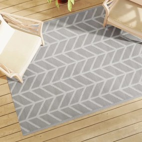 Tapete de exterior 120x180 cm 140x200 PP cinzento