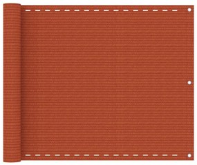 Tela varanda PEAD 75x400 cm laranja