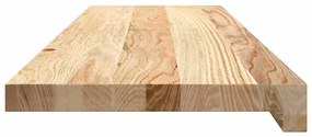 Tapetes de escada 4 pcs 90x25x2 cm carvalho maciço não tratado