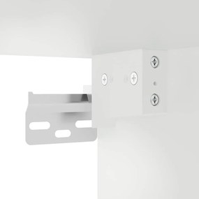 Armário parede p/ casa banho 60x25x30 cm deriv. madeira branco
